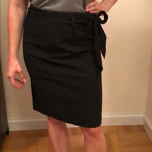 Ann Taylor Charcoal Grey Pencil Skirt